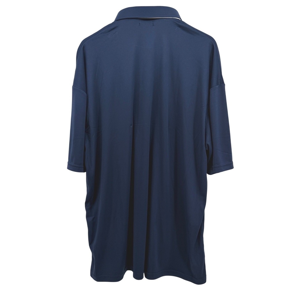 Collars & Co. Dress Collar Polo Mens 3XL Navy Blue Short Sleeve Performance NEW - Picture 5 of 11